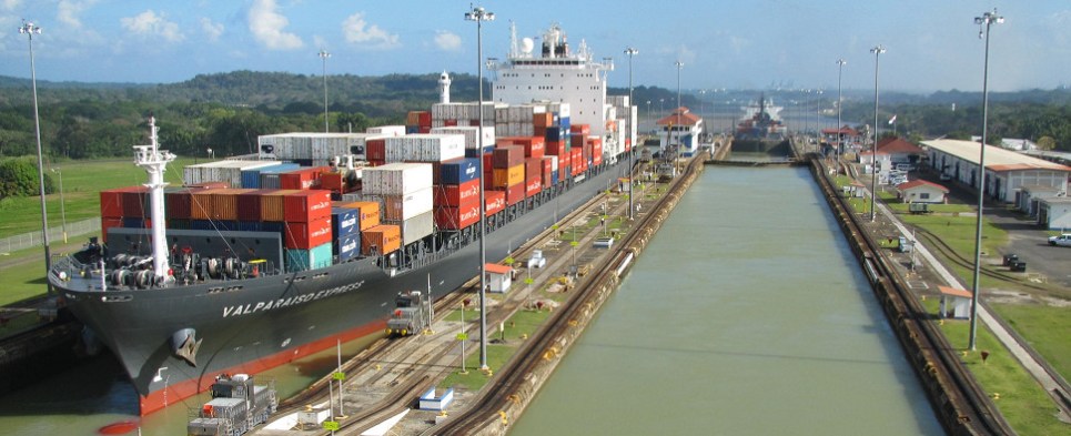 Panama Canal is handling more shipments of export cargo and import cargo in international trade.