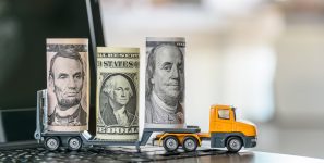 trucking global trade dollar